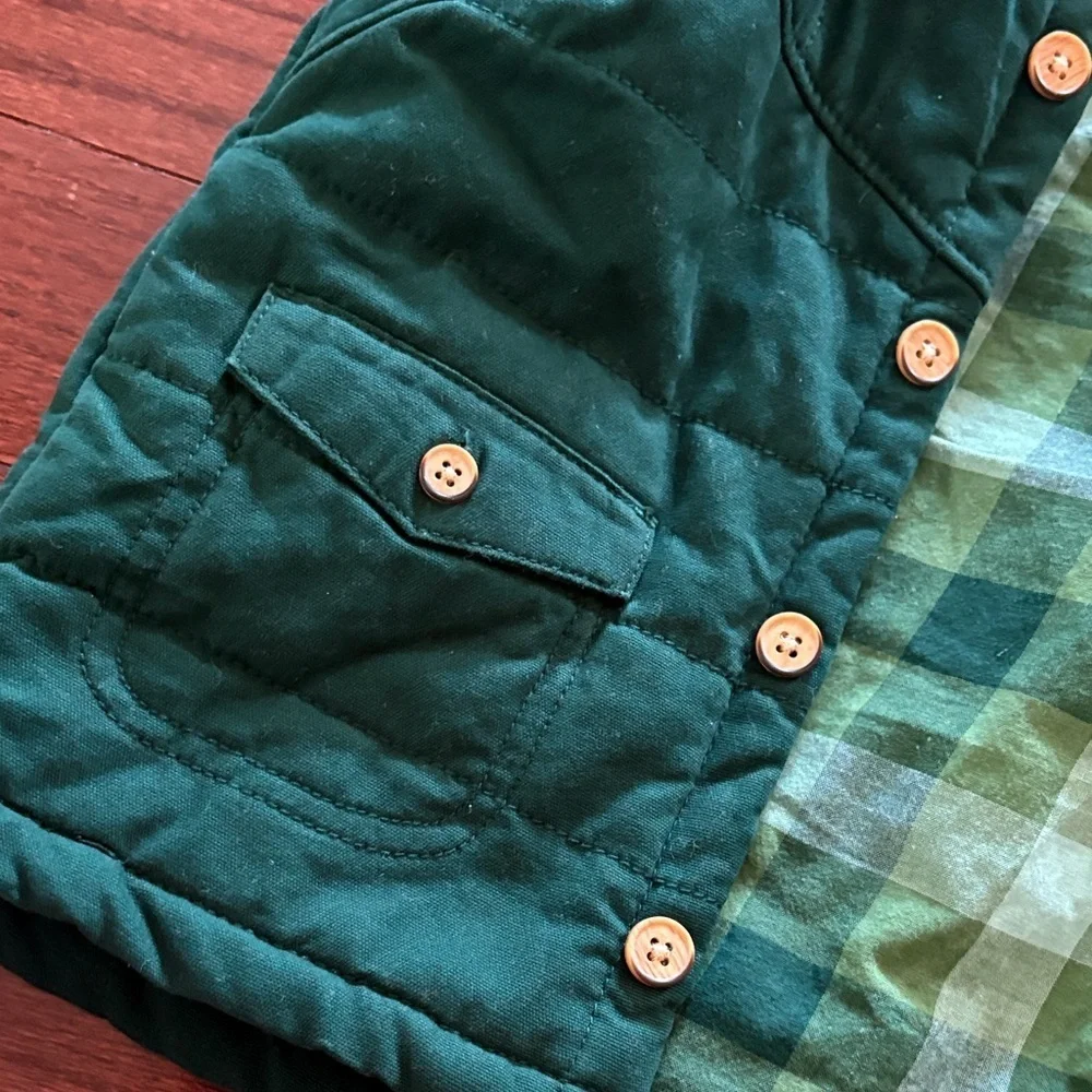 Oshkosh Kids Green Quilted Vest